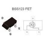 123BSS BSS123 Transistor smd sot23
