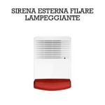 VAR.0786 SIRENA CON LAMPEGGIATORE X ESTERNO VUOTA