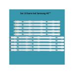 INV00542 SET 10 BARRE LED SAMSUNG 40" BN96-34791A - BN96-34792A V5DU-400DCA-R1  V5DU-400DCB-R1