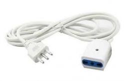 CAV060 PROLUNGA ELETTRICA SPINA-PRESA 16A 3X1  5mt. BIANCA