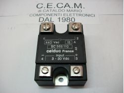 RELE0007              RELE' A STATO SOLIDO CELDUC 440 Vac 15A 3-30V dc
