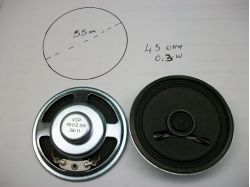 ALT.0042/A ALTOPARLANTE X VIDEOCITOFONO 45 Ohm 0,3W d.55mm H.12mm