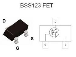 123BSS BSS123 Transistor smd sot23