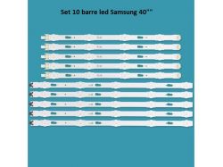 INV00542 SET 10 BARRE LED SAMSUNG 40" BN96-34791A - BN96-34792A V5DU-400DCA-R1  V5DU-400DCB-R1