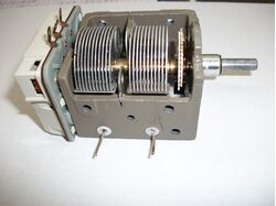 VINTAGE CONDENSATORE VARIABILE AD ARIA