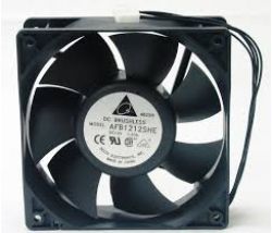 VEN.048 AFB1212SHE  DELTA ELECTRONICS VENTOLA 12V 120X120X38  12V 1,6A 3 FILI