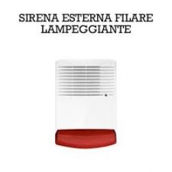 VAR.0786 SIRENA CON LAMPEGGIATORE X ESTERNO VUOTA