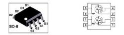 9926FDS FDS9926A Circ.Int.Mosfet 8 pin